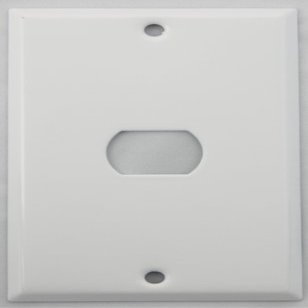 Stamped Steel Smooth White 1 Gang Wall Plate for 1 Despard Switch