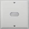 Stamped Steel Smooth White 1 Gang Wall Plate for 1 Despard Switch view 1