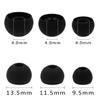 ALXCD Replacement Ear Tips & Clips for in-Ear Earphone, S/M/L Sizes & Double/Triple Flange 9 Pairs Silicone Replacement Earbud Tips Eartips Adapter & 4 Pcs Long/Short Earphone Wire Clip (Black 18+4) view 3