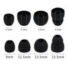 ALXCD Replacement Ear Tips & Clips for in-Ear Earphone, S/M/L Sizes & Double/Triple Flange 9 Pairs Silicone Replacement Earbud Tips Eartips Adapter & 4 Pcs Long/Short Earphone Wire Clip (Black 18+4) view 4