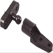 PERKO Door Catch BLK Polymer 2PK