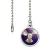 GRAPHICS & MORE Barn Owl Flying in Night Sky Ceiling Fan and Light Pull Chain view 2