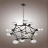 Decomust Celestial Sphere Galaxy Star Structure Polyhedron Metal Industrial Chandelier Lamp 12 Edison Filament Bulb Globe Glass Carnegie Claridge Chandelier view 2