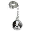Boston Terrier Look Into My Eyes Face Pet Dog Ceiling Fan and Light Pull view 1