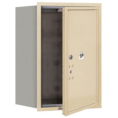 Salsbury Industries 3706S-1PSFP 4C Horizontal Mailbox, Sandstone