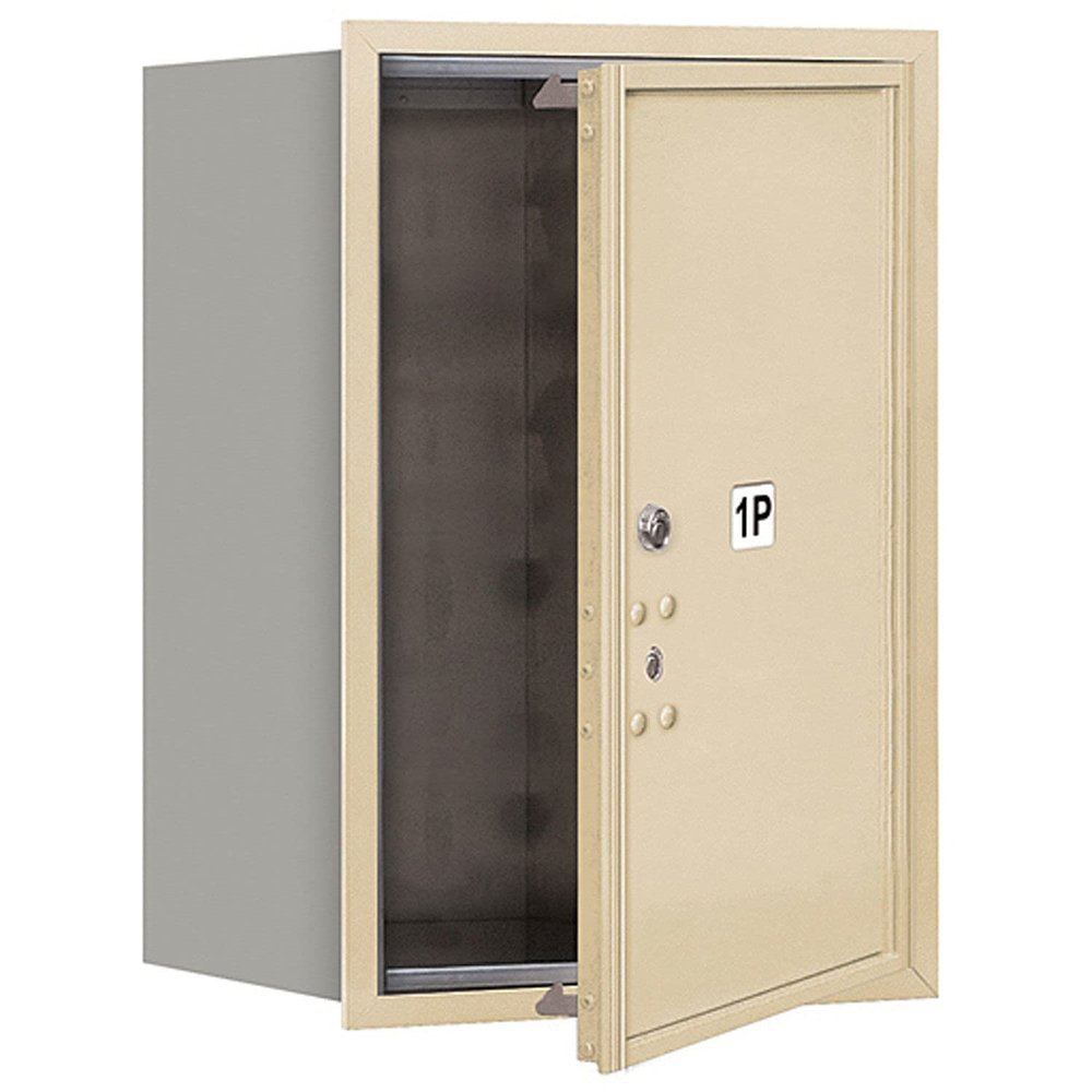 Salsbury Industries 3706S-1PSFP 4C Horizontal Mailbox, Sandstone