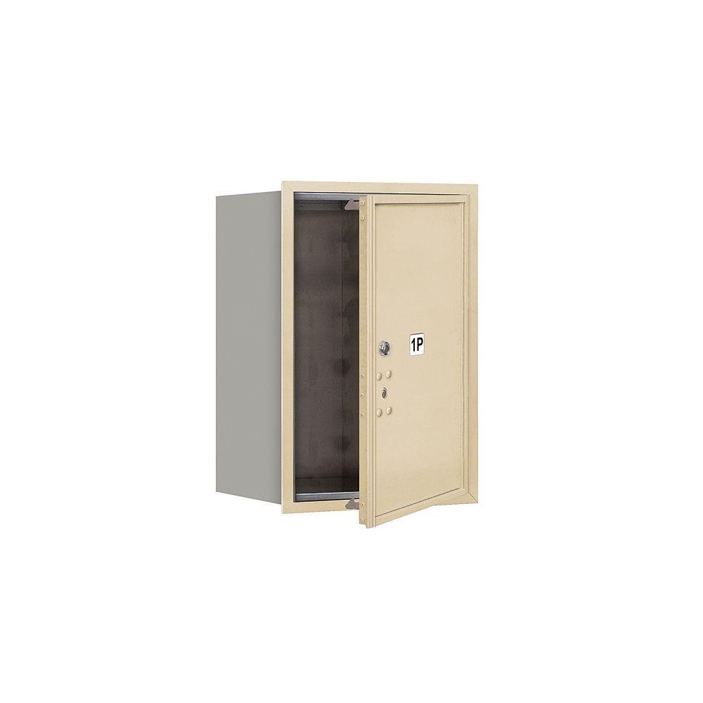 Salsbury Industries 3706S-1PSFU 4C Horizontal Mailbox, Sandstone