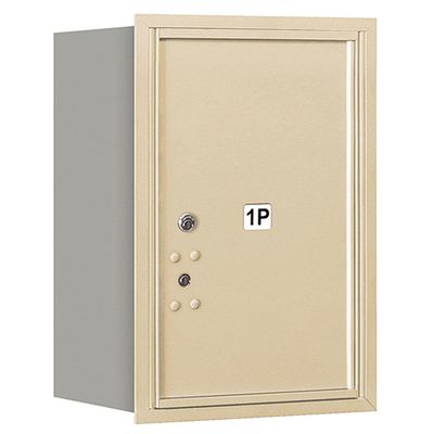 Salsbury Industries 3706S-1PSRP 4C Horizontal Mailbox, Sandstone
