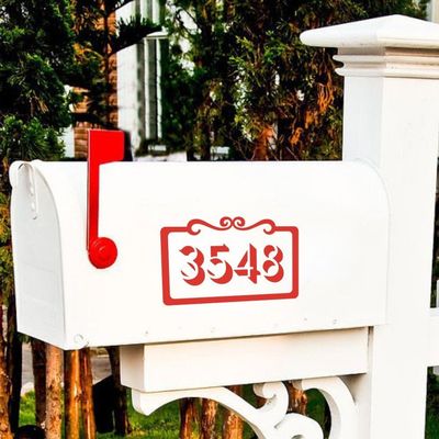 Home Address Numbers Mailbox Wall Decals Custom Vinyl Art