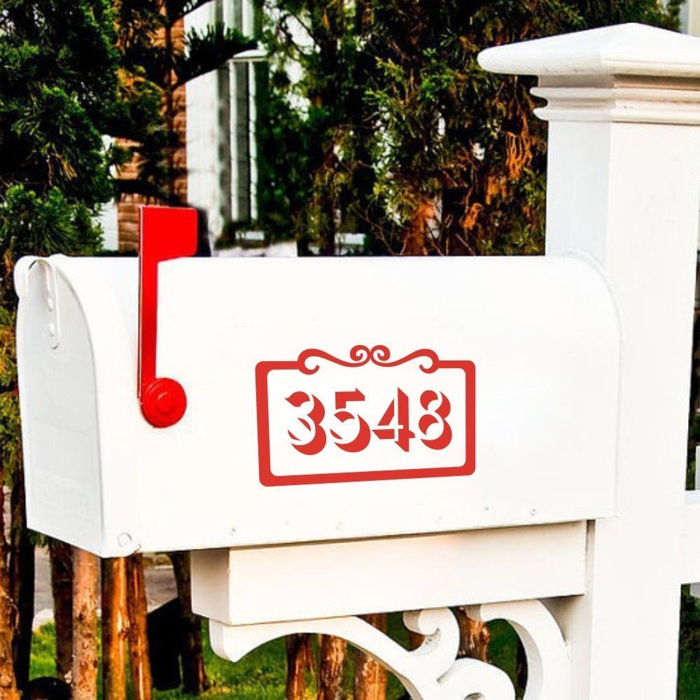 Home Address Numbers Mailbox Wall Decals Custom Vinyl Art