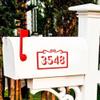 Home Address Numbers Mailbox Wall Decals Custom Vinyl Art view 1