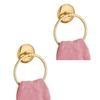 Renovator's Supply Bright Brass Towel Ring 6 in Diameter Bathroom Wall Mounted Hardware view 1