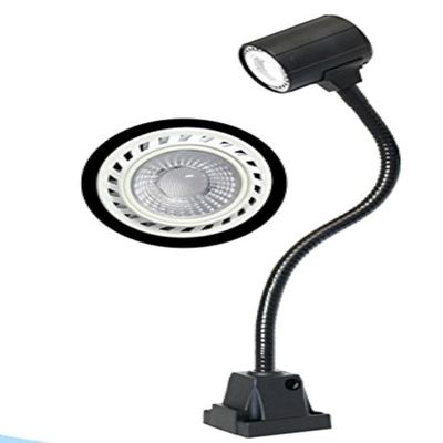 BiNFU Industrial Work Light, COB 5w LED Light, Flexible Gooseneck Arm, 24V AC/DC