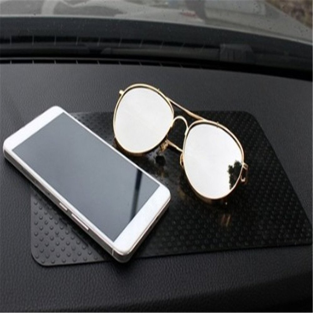 Fochutech Car Non-Slip Mat Magic Anti-Slip Mounted Slide-Proof Pad Dashboard Sticky Dash Adhesive Cell Phone Mobile Holder Dot Black