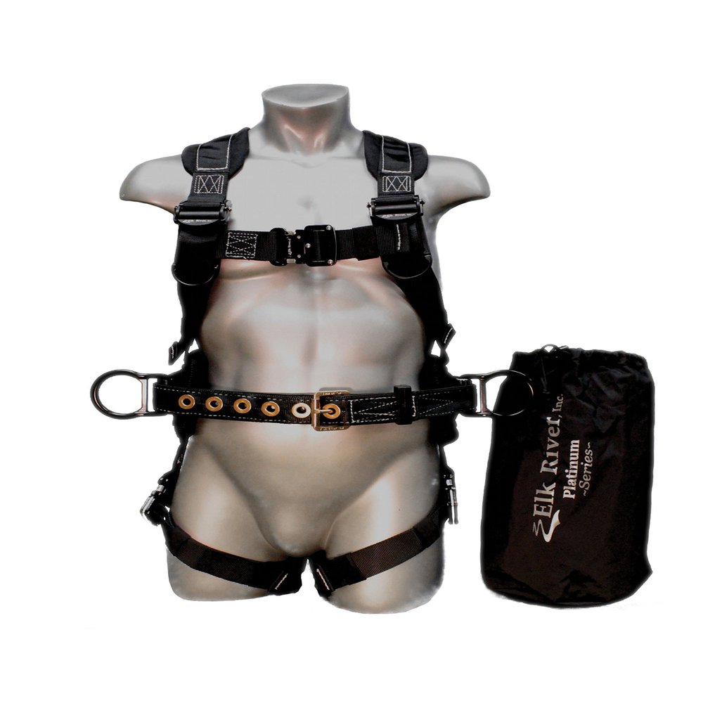 Elk River Raven Platinum Series Harness with Quick Connect Buckles, 3 D-Rings, Polyester/Nylon, Medium