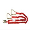 Elk River 35406 Flex-NoPac Energy-Absorbing 2 Leg Polyester Web Lanyard with Zsnaphook and Carabiner, 3600 lbs Gate, 6' Length x 1-1/2" Width view 1