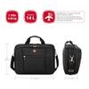 Swiss Gear 15.6" Laptop Case - Black, Unisex-Adults, Briefcase Style, Modern, 14L, 2 Compartments, 8 Pockets, Laptop Compatible view 2