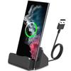 USB C Phone Dock Station for iPhone 15/16, Galaxy, Google Pixel, LG, HTC & More, Phone Charging Stand Cradle for Desk Nightstand, USB C Charging Dock Stand for Switch/Switch Lite view 1
