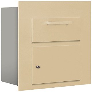Salsbury Industries 3600C5-SFU Collection Unit for 5 Door High 4B-Plus Units Front Loading USPS Access Mailbox, Sandstone