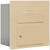 Salsbury Industries 3600C5-SFU Collection Unit for 5 Door High 4B-Plus Units Front Loading USPS Access Mailbox, Sandstone view 1