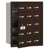 Salsbury Industries 3615ZFU 4B Plus Horizontal Mailbox, 15 A Doors 14 Usable, Front Loading, USPS Access, Bronze view 1