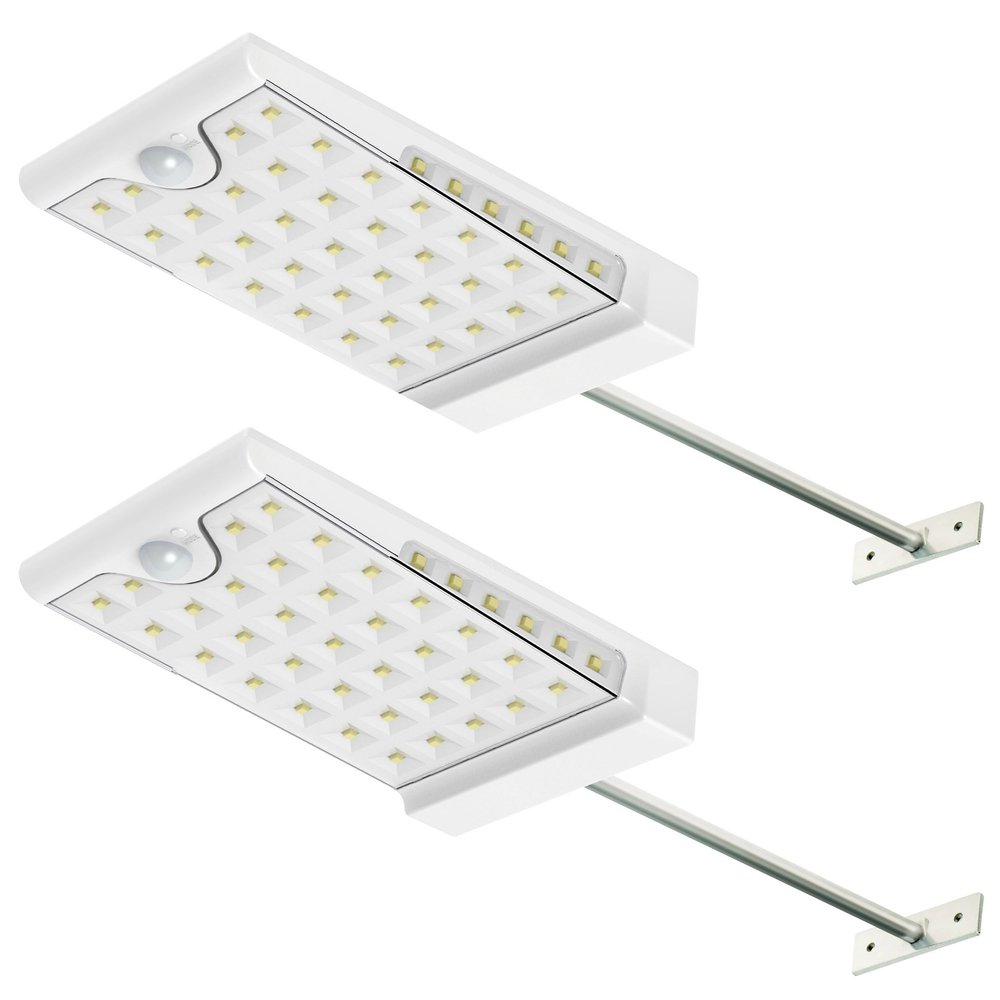CREATIVE DESIGN 46 LED Solar Lights Outdoor, Motion Sensor Light Wall Light