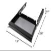 Penn Elcom Under Desk Laptop Drawer, Lockable, for 20 Laptops - Premium Sliding Security Drawers - Model EX-6171B view 3