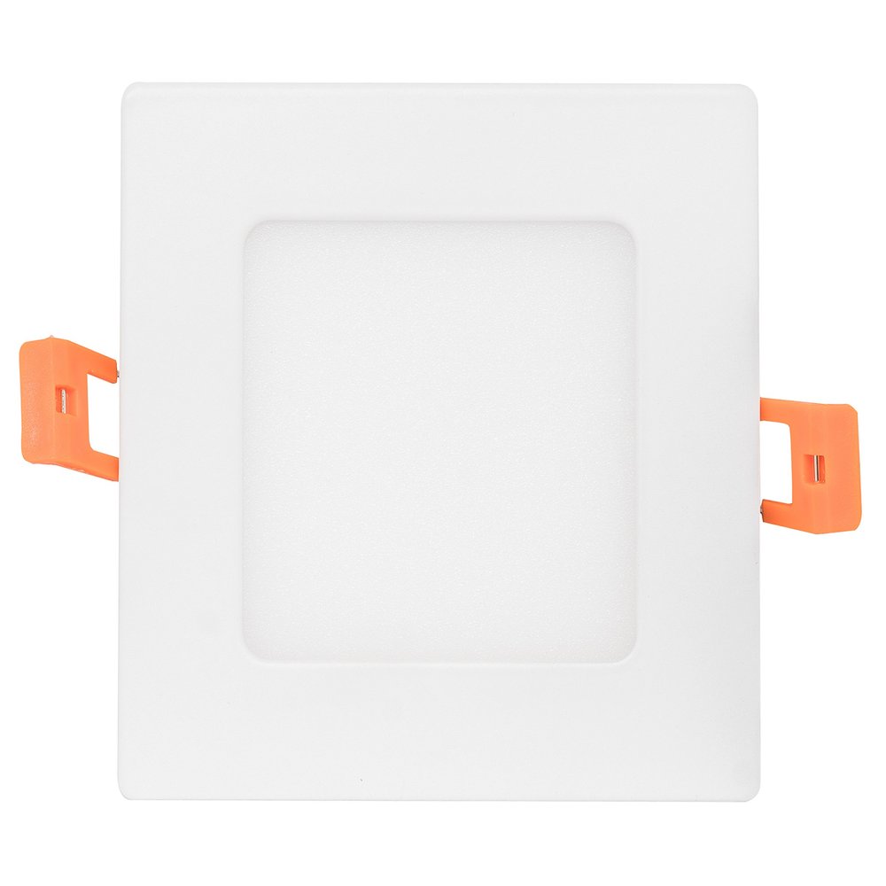 Westgate Lighting 15W 6 Inch Ultra Thin Slim Recessed Lighting Kit Square Shaped Dimmable LED Retrofit Downlight - External Junction Box Included - 5 Year (1 Pack 2700K Warm White)