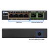 BV-Tech 6 Port PoE+ Switch (4 PoE+ Ports with 2 Ethernet Uplink and Extend Function)  60W  802.3at + 1 High Power PoE Port| Desktop Fanless Design | Plug & Play | Sturdy Metal Housing view 2