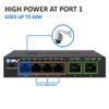 BV-Tech 6 Port PoE+ Switch (4 PoE+ Ports with 2 Ethernet Uplink and Extend Function)  60W  802.3at + 1 High Power PoE Port| Desktop Fanless Design | Plug & Play | Sturdy Metal Housing view 4