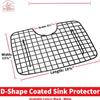 Better Houseware D-Shape Sink Protector Grid - White view 4