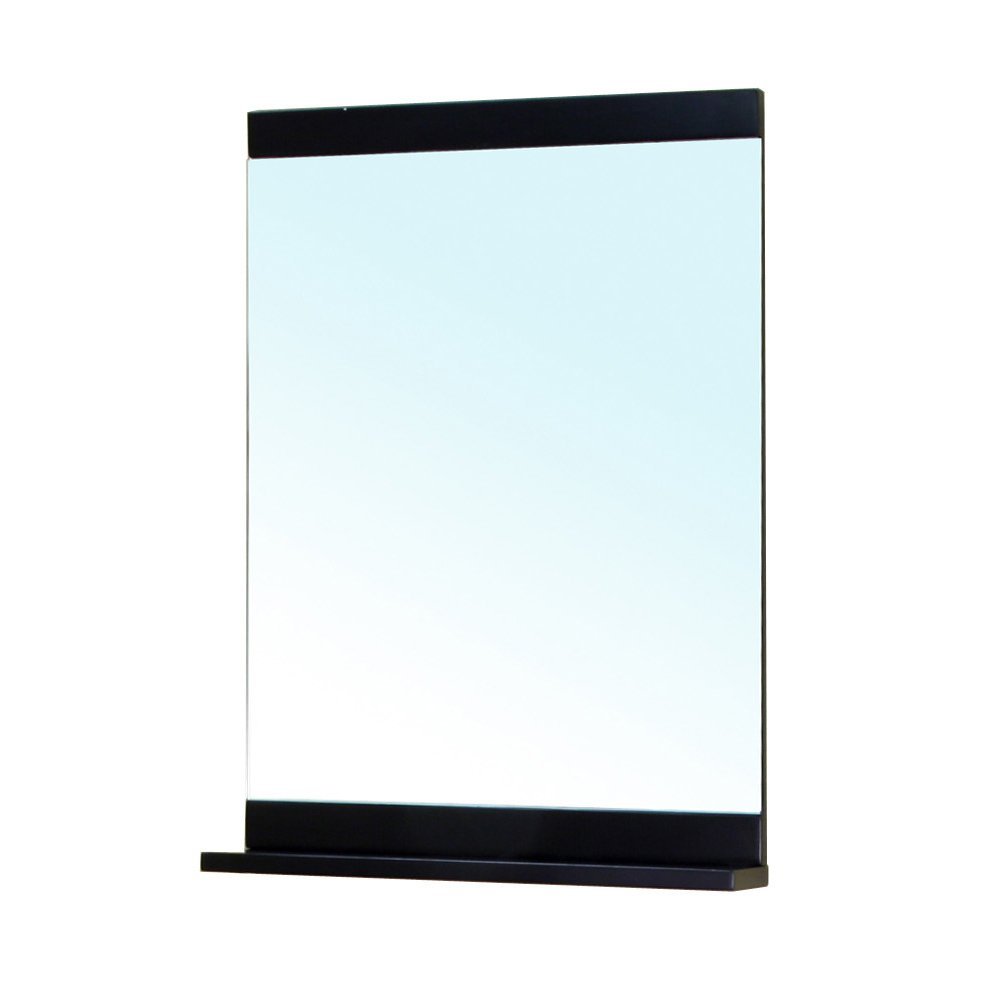Bellaterra Home 203172-MIRROR Solid Wood Frame Mirror Cabinet, Black