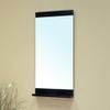 Bellaterra Home 203172-MIRROR Solid Wood Frame Mirror Cabinet, Black view 2