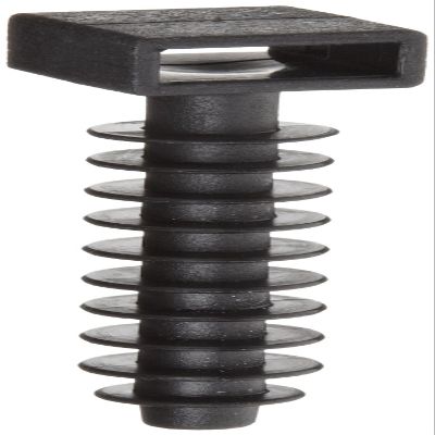 Morris Products 20348 Wall Plug Mounts, 0.38" Width Acceptance (Pack of 100)