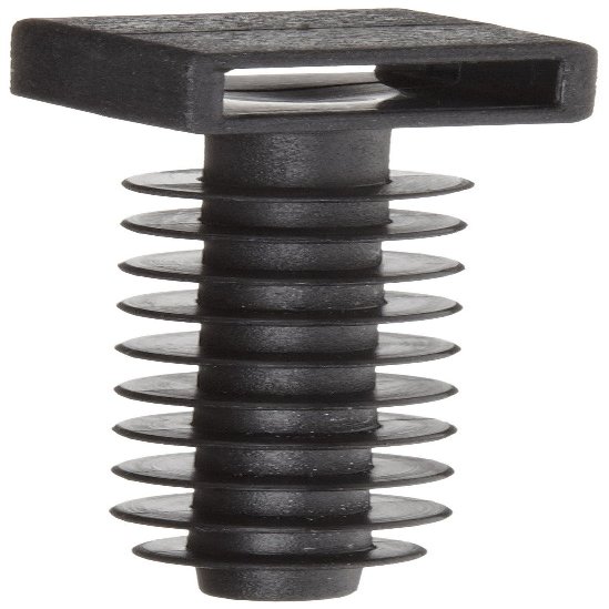 Morris Products 20348 Wall Plug Mounts, 0.38" Width Acceptance (Pack of 100)