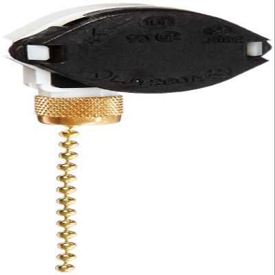 Morris 70040 SPTT Brass Pull Chain, 3 Speed, Off-On(A)-On(B)-On(A and B) Push in