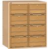 Salsbury Industries 2108RL Americana Mailbox, 8 Doors, Rear Loading, Aluminum view 1
