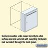 Salsbury Industries Letter Box, Aluminum, Powder Coated, 1 Doors, Surface, 2240AP - 1 Each view 2