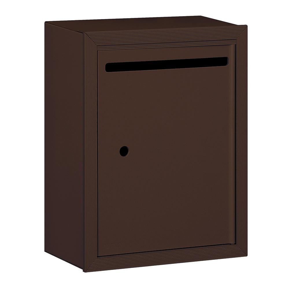 Salsbury Industries 2240ZU Standard Surface Mounted Letter Box with USPS Access, Bronze