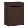 Salsbury Industries 2240ZU Standard Surface Mounted Letter Box with USPS Access, Bronze view 1