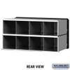 Salsbury Industries 2208 Aluminum Mailbox, 8 Doors, Rack Ladder System, Aluminum with Black Trim view 2