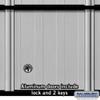 Salsbury Industries 2208 Aluminum Mailbox, 8 Doors, Rack Ladder System, Aluminum with Black Trim view 3