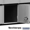 Salsbury Industries 2208 Aluminum Mailbox, 8 Doors, Rack Ladder System, Aluminum with Black Trim view 4