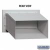 Salsbury Industries Drop Box, Aluminum, Powder Coated, 1 Doors, Recessed, Assembled 2255ALM - 1 Each view 2