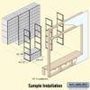 Salsbury Industries 2212 Aluminum Mailbox, 12 Doors, Rack Ladder System, Aluminum with Black Trim view 2