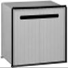 Salsbury Industries 2280 Aluminum Drop Box, 1 Compartment, Aluminum with Black Trim view 1