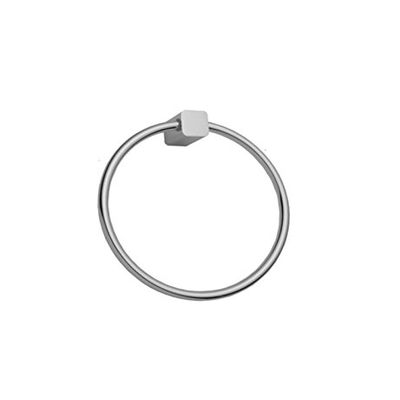 Jaclo 5401-TR-PB Cubix Towel Ring, Polished Brass