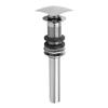 Jaclo 844-BKN C.O. Style Finger Touch Square Top Drain without Overflow Holes, Black Nickel view 1