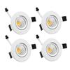 ZDPCYT recessed Downlight 3W 110V Dimmable mini cabinets spotlights Soft White Bookcase Lighting 3000K-3500K Closet Lighting Cutout 53mm (No Junction Box) view 1