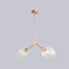 LIN XIAO HAO mayu 2-Lighting Creative Pendant Lighting E27 Art Lighting Bedroom Living Room Personalized Metal Blown Transparent Glass Lampshade Chandelier view 1